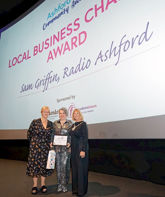 Radio Ashford celebrates win at Ashford Community Awards